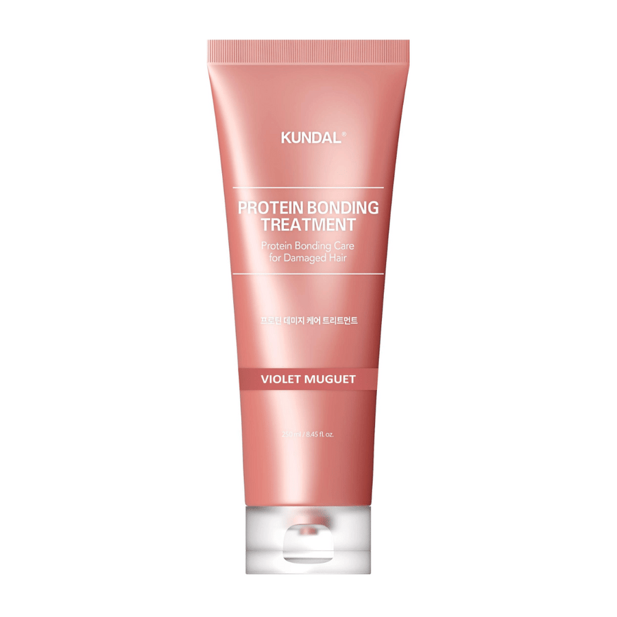 KUNDAL Protein Bonding Treatment Violet Muguet i rosa tub, 250 ml, för skadat hår.