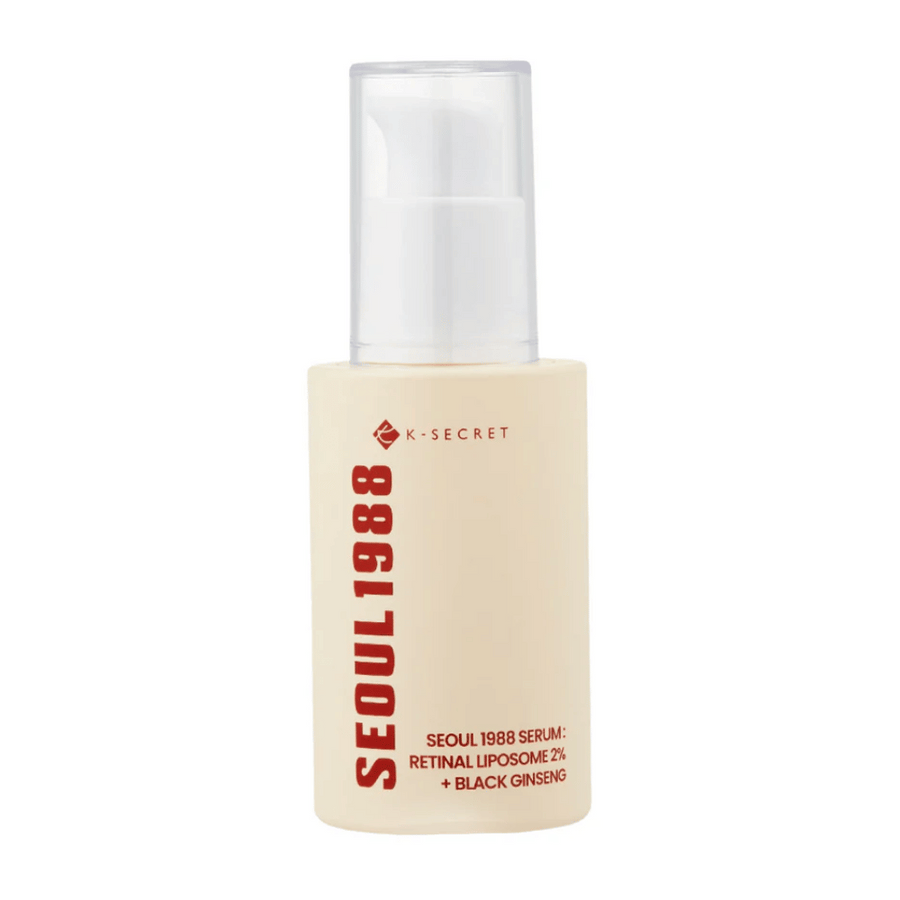 SEOUL 1988 Serum - Retinal Liposome 2% + Black Ginseng
Detta högpresterande serum kombinerar 2% Retinal Liposome och Svart Ginseng för att effektivt reducera rynkor, förbättra hudens elasticitet och jämna ut hudtonen.
✨ Fördelar:
✔ Retinal Liposome 2% – Snabbverkande retinoid för en jämnare hudstruktur
✔ Svart Ginseng – Stärker och skyddar huden med kraftfulla antioxidanter
✔ Lättabsorberande formula – Passar alla hudtyper, även känslig hud
Perfekt för dig som vill boosta hudens förnyelse och uppnå en st