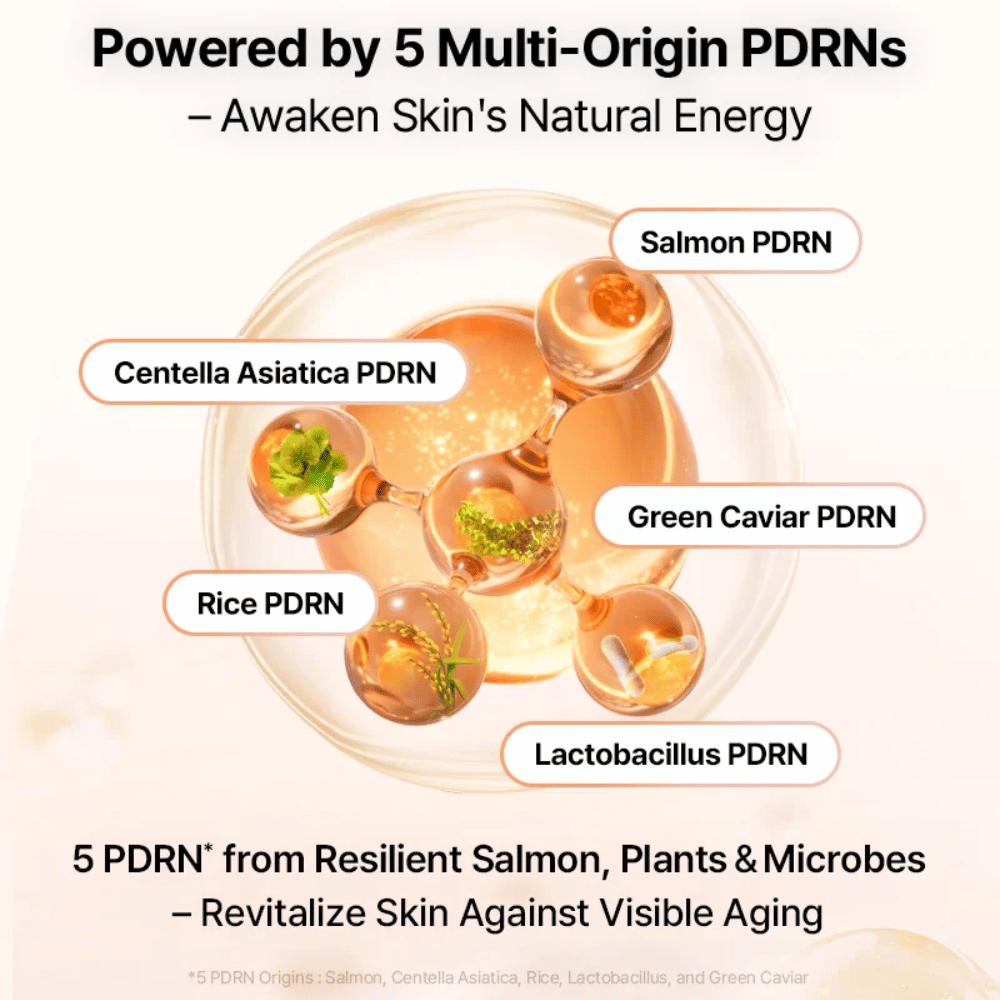 COSRX 5 PDRN B5 Vital Soothing Toner with multi-origin PDRN from salmon, centella, rice, lactobacillus, and green caviar