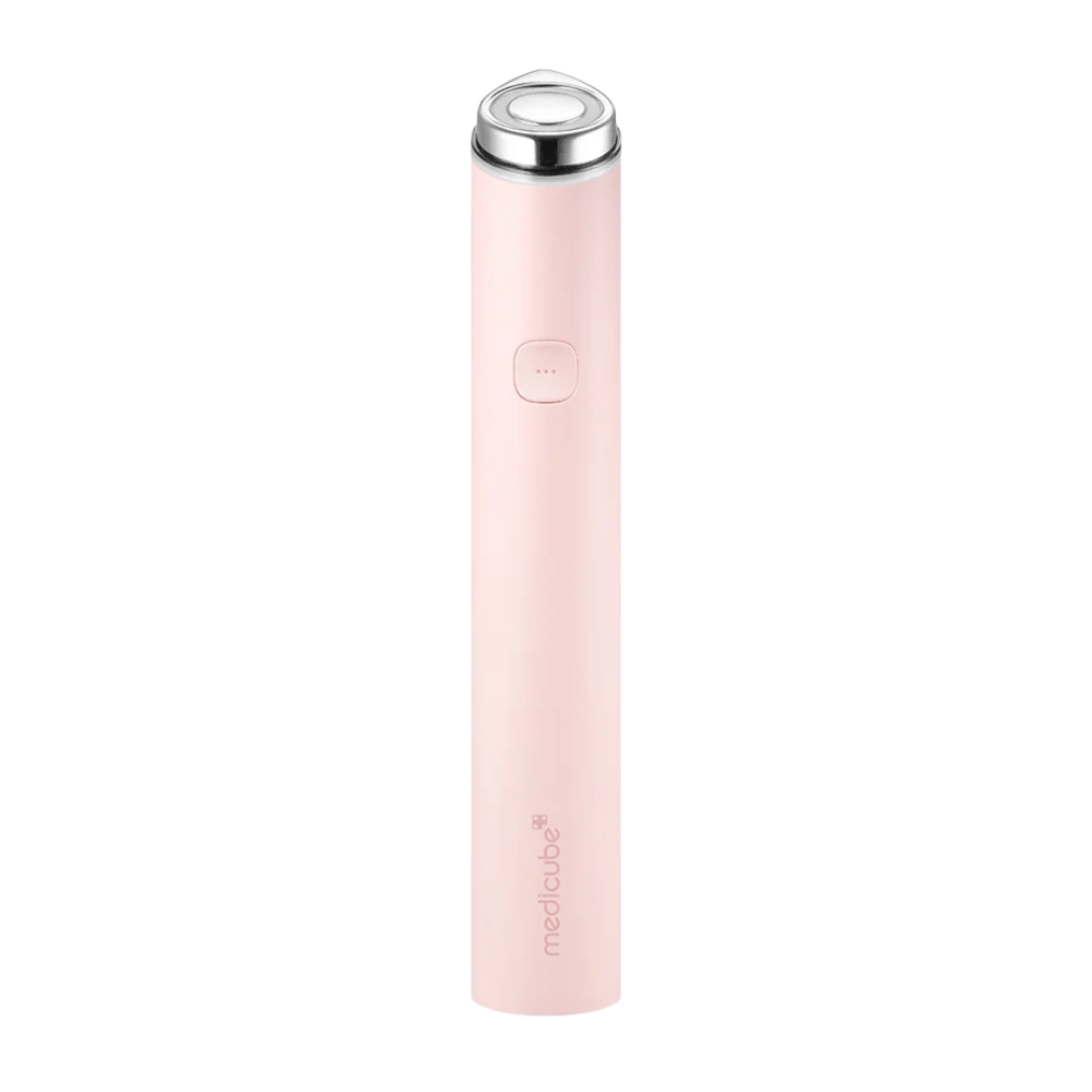 medicube AGE-R Booster Pro Mini Plus Pink portable beauty device for increased radiance and a more effective skincare routine