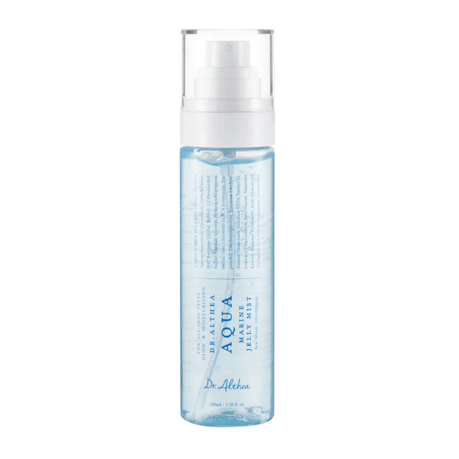 Product image of Dr. Althea Aqua Marine Jelly Mist with transparent packaging and jelly-based formula