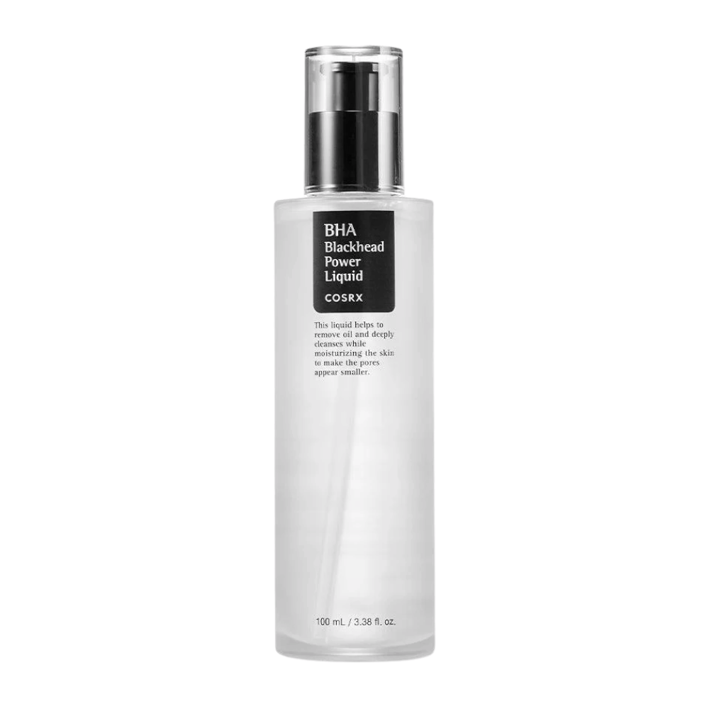 COSRX BHA Blackhead Power Liquid 100 ml – pore-minimizing facial treatment with BHA for clearer skin and smoother skin texture.