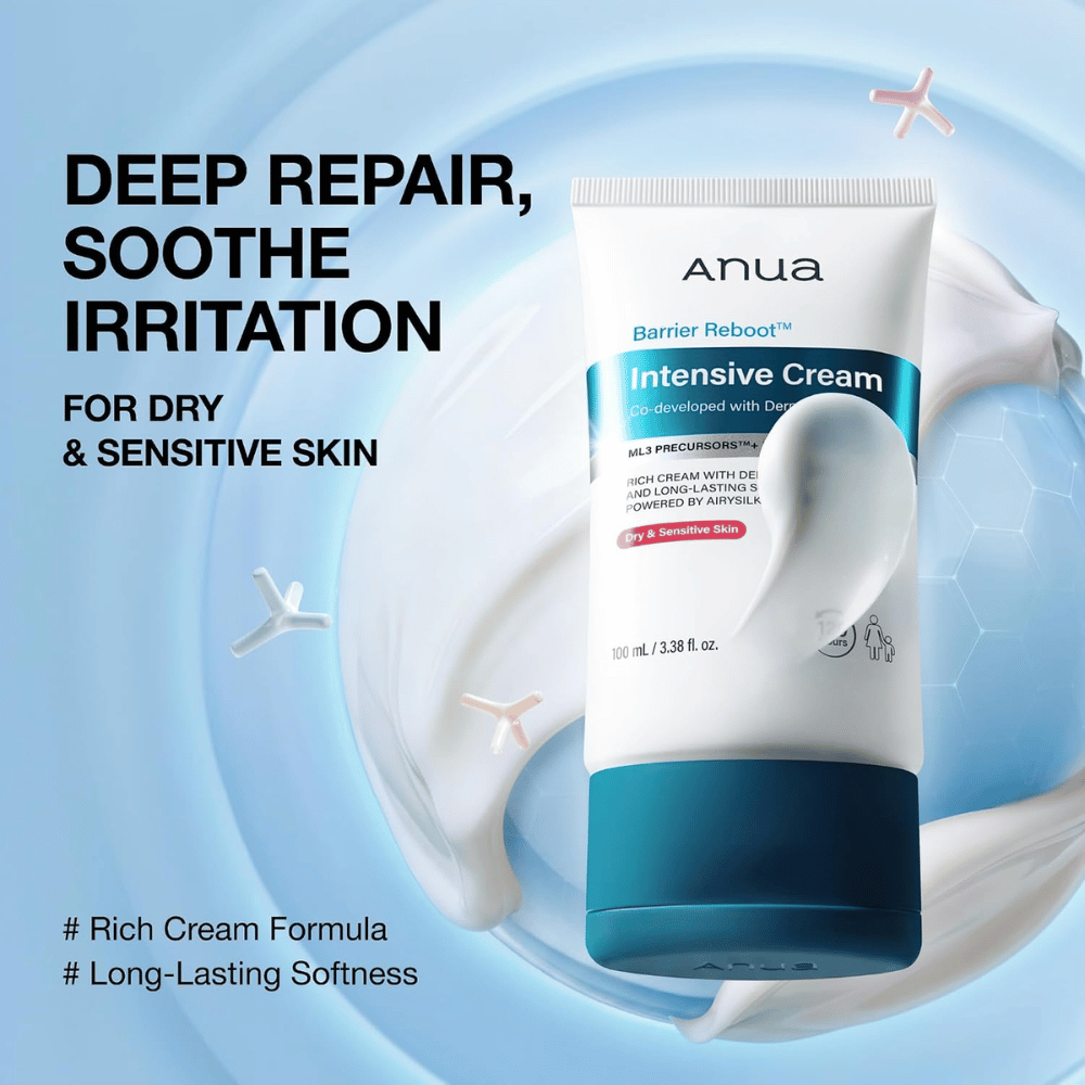 4. Anua Barrier Reboot Intensive Cream – intensely moisturizing face cream for dry and sensitive skin