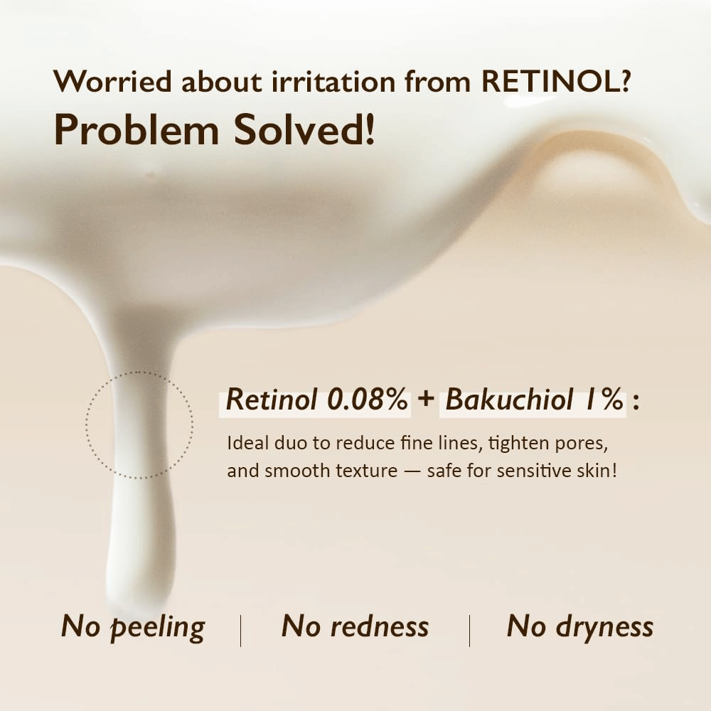Haruharu Wonder Black Rice Night Knight Retinol Serum with 0.08% retinol and 1% bakuchiol