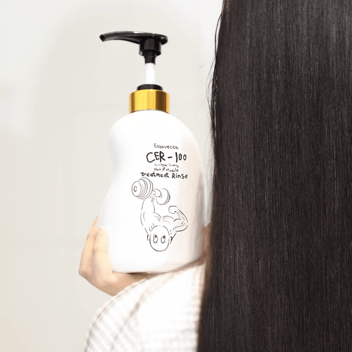 Elizavecca CER-100 Collagen Coating Hair Muscle Treatment Rinse – repairing conditioner with collagen for long, dry, and damaged hair
