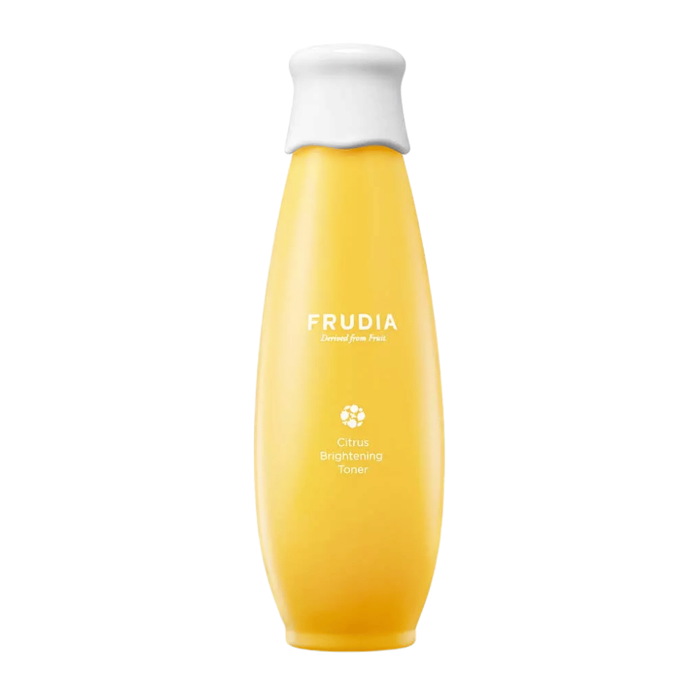 FRUDIA Citrus Brightening Toner 195 ml – Korean facial toner with citrus and vitamin C that brightens skin tone, hydrates, and gives the skin a fresh, even radiance.