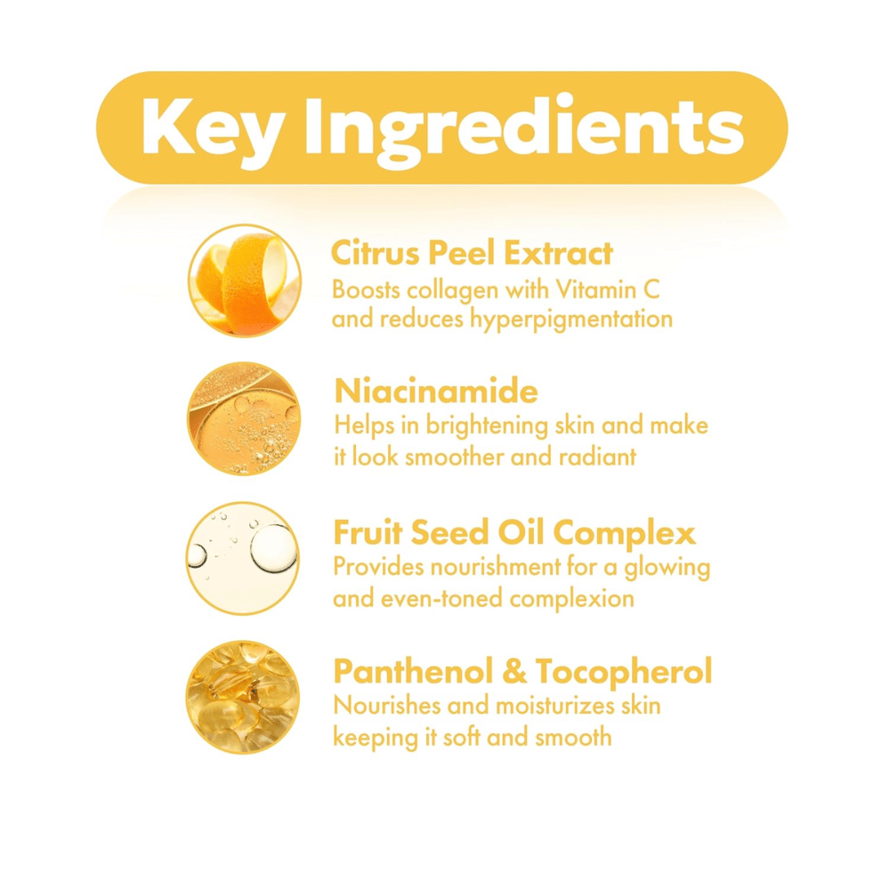 FRUDIA Citrus Brightening Toner – key ingredients like citrus peel extract, niacinamide, fruit seed oil complex, as well as panthenol and tocopherol for clearer and more even skin.