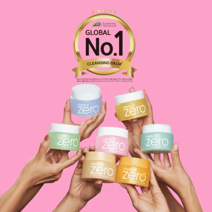 Clean It Zero Cleansing Balm collection from BANILA CO, award-winning global No.1 cleansing balm with several variants tailored for different skin types and conditions.
