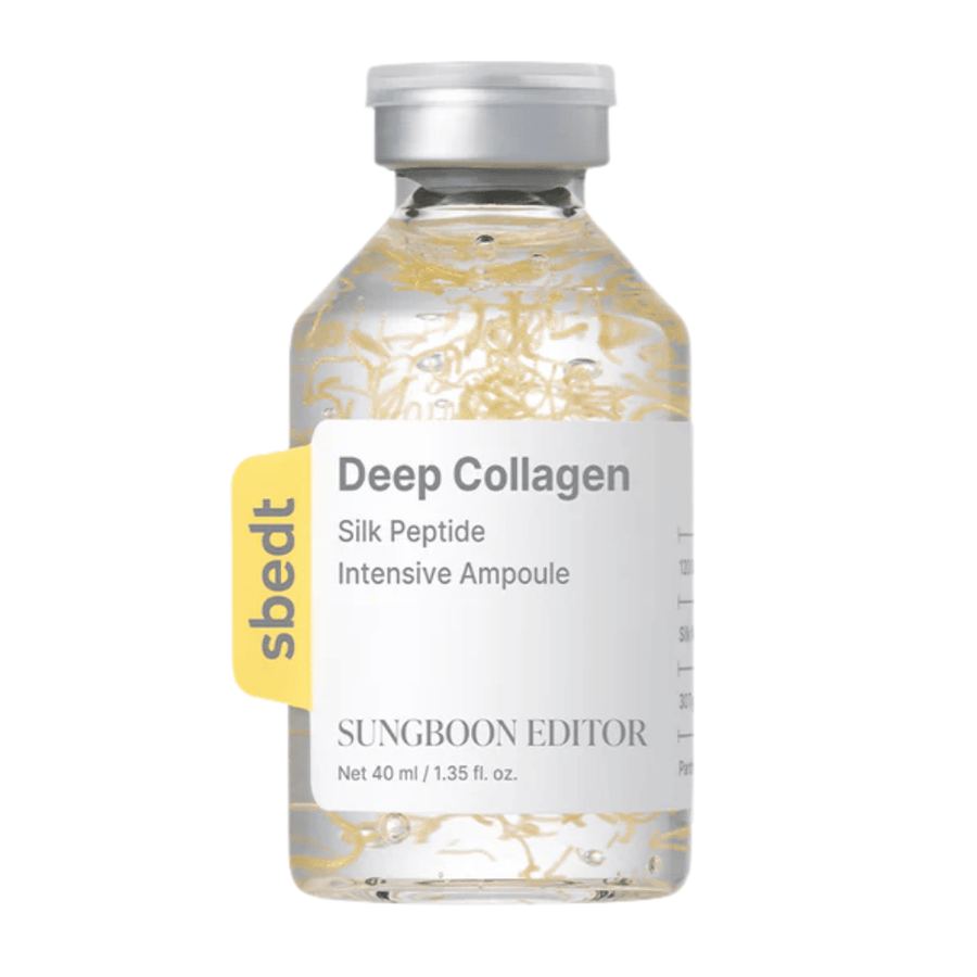 SUNGBOON EDITOR Deep Collagen Silk Peptide Intensive Ampoule – collagen serum with peptides that strengthen the skin barrier, hydrate, and give the skin a firmer and more youthful appearance.