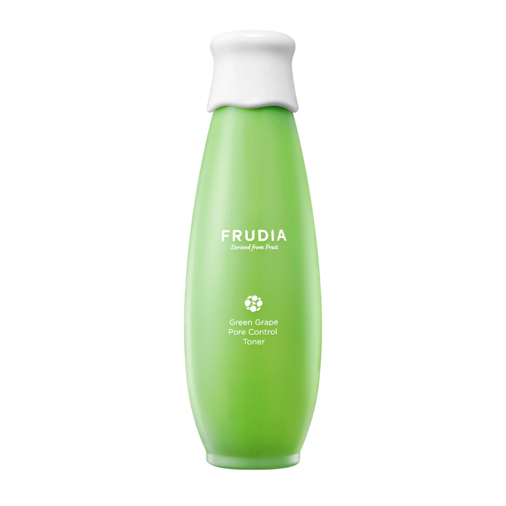 Frudia Green Grape Pore Control Toner – Korean toner with green grape extract that balances oily skin, minimizes pores, and provides a fresh, hydrated, and clear skin tone.
