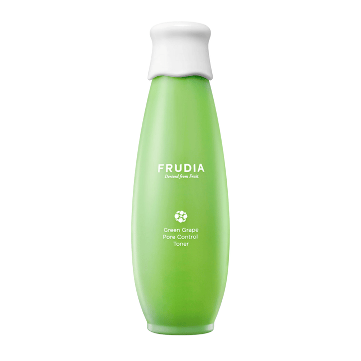 Frudia Green Grape Pore Control Toner – Korean toner with green grape extract that balances oily skin, minimizes pores, and provides a fresh, hydrated, and clear skin tone.