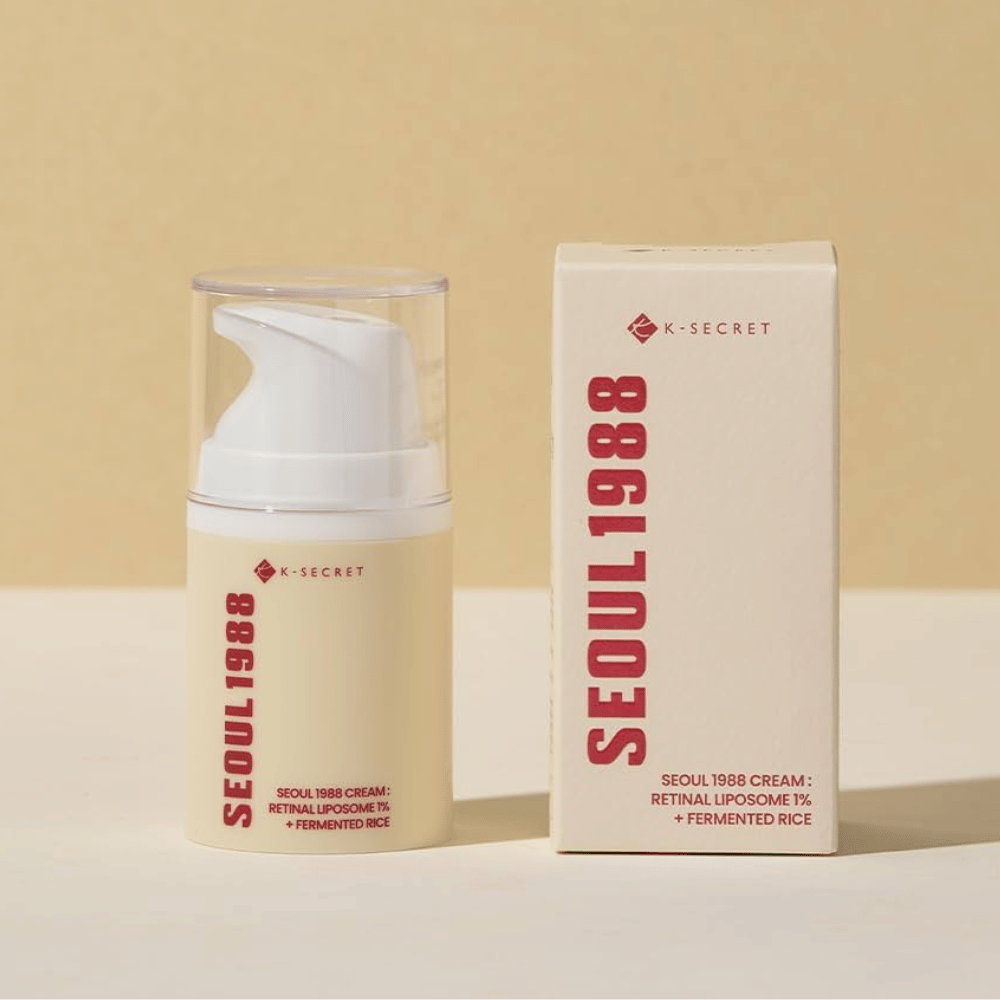 Product image with packaging for SEOUL 1988 Cream : Retinal Liposome 1% + Fermented Rice 50ml