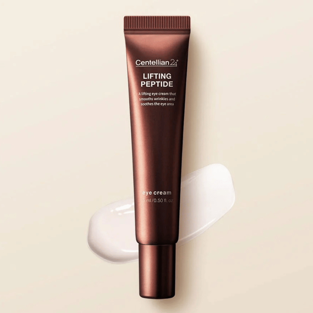 Centellian24 Lifting Peptide Eye Cream Eye cream – Korean Eye cream with peptides that help hydrate the skin around the eyes and reduce the visibility of fine lines and wrinkles.