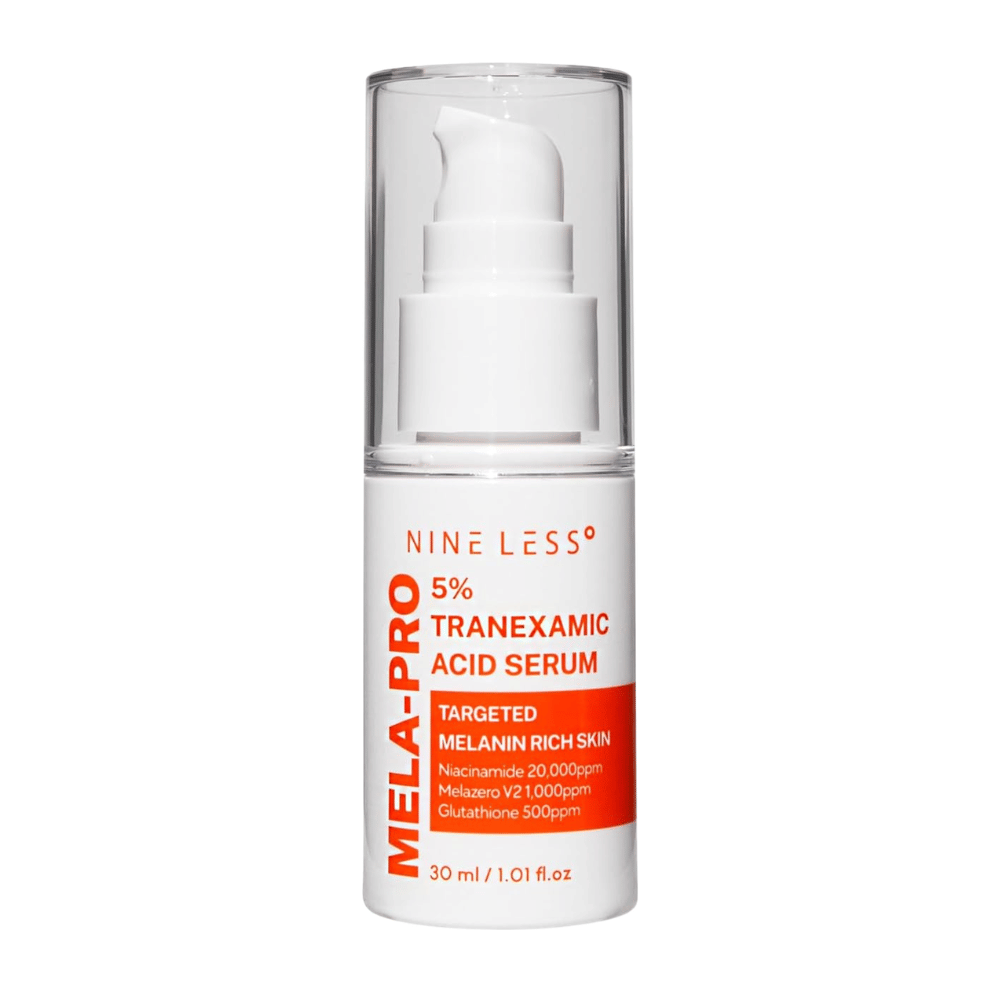 NINE LESS MELA-PRO 5% Tranexamic Acid Serum 30 ml, Korean serum against pigmentation spots and uneven skin tone.