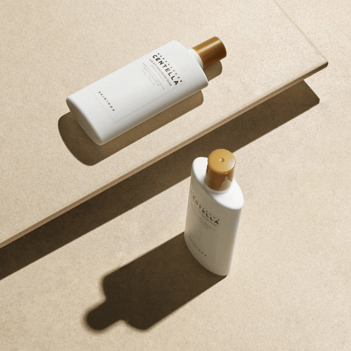 Sunscreen from SKIN1004 with a lightweight formula and high sun protection SPF50+ that moisturizes the skin and is suitable for all skin types, including sensitive skin