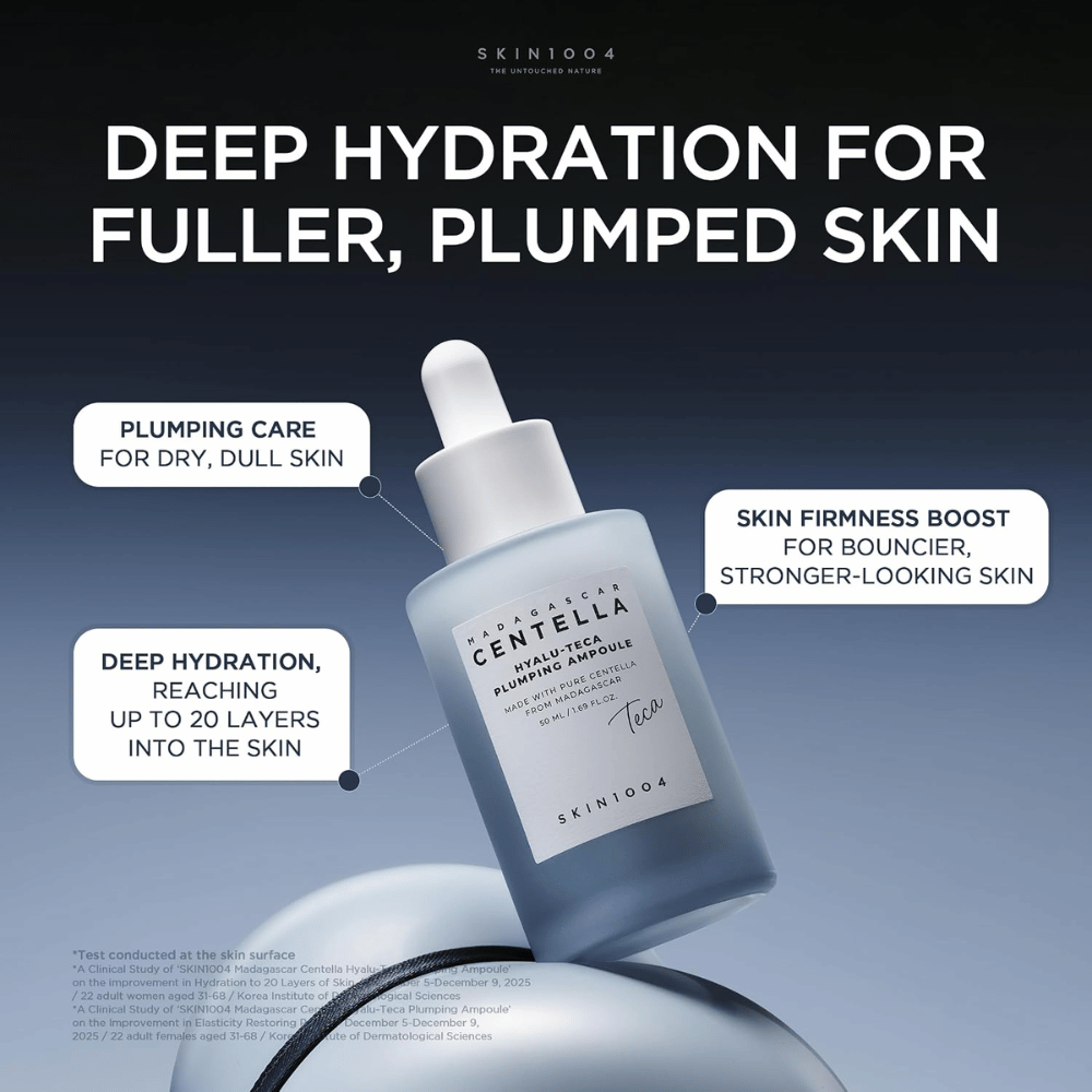 4. SKIN1004 Madagascar Centella Hyalu-Teca Plumping Ampoule – moisturizing ampoule for plumper skin and improved elasticity