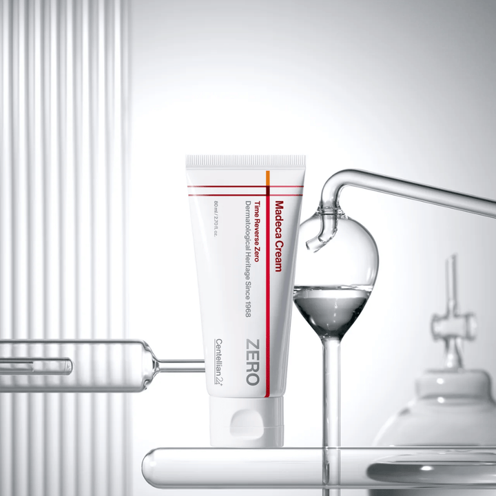 MADECA Cream Time Reverse Zero from Centellian24 in a clinical setting – Korean face cream developed to strengthen the skin barrier and provide soothing, reparative care.