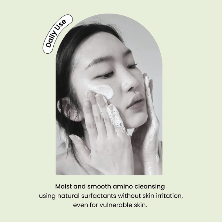Heimish Matcha Biome Amino Acne Cleansing Foam – mild daily face wash with amino acids and matcha for sensitive and acne-prone skin