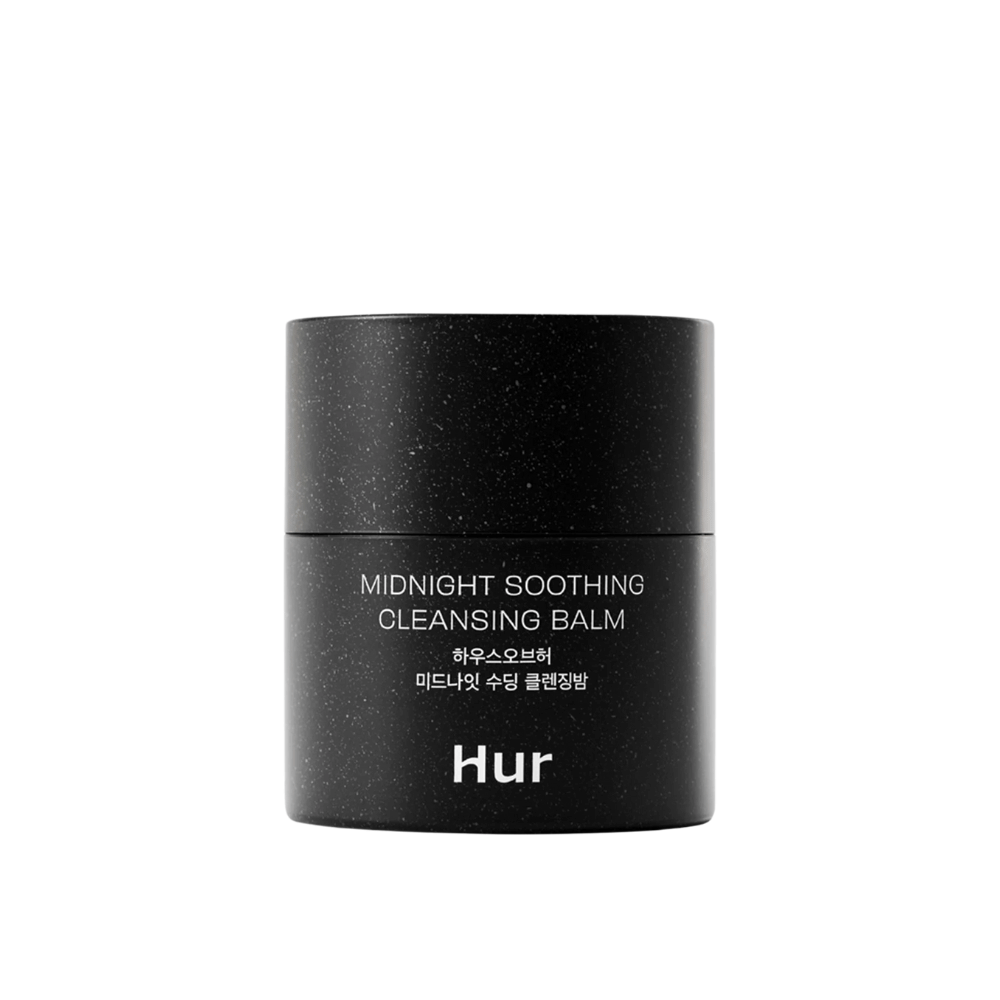 How Midnight Soothing Cleansing Balm on white background. Soft cleansing balm that melts away makeup, sunscreen, and sebum without drying out the skin.