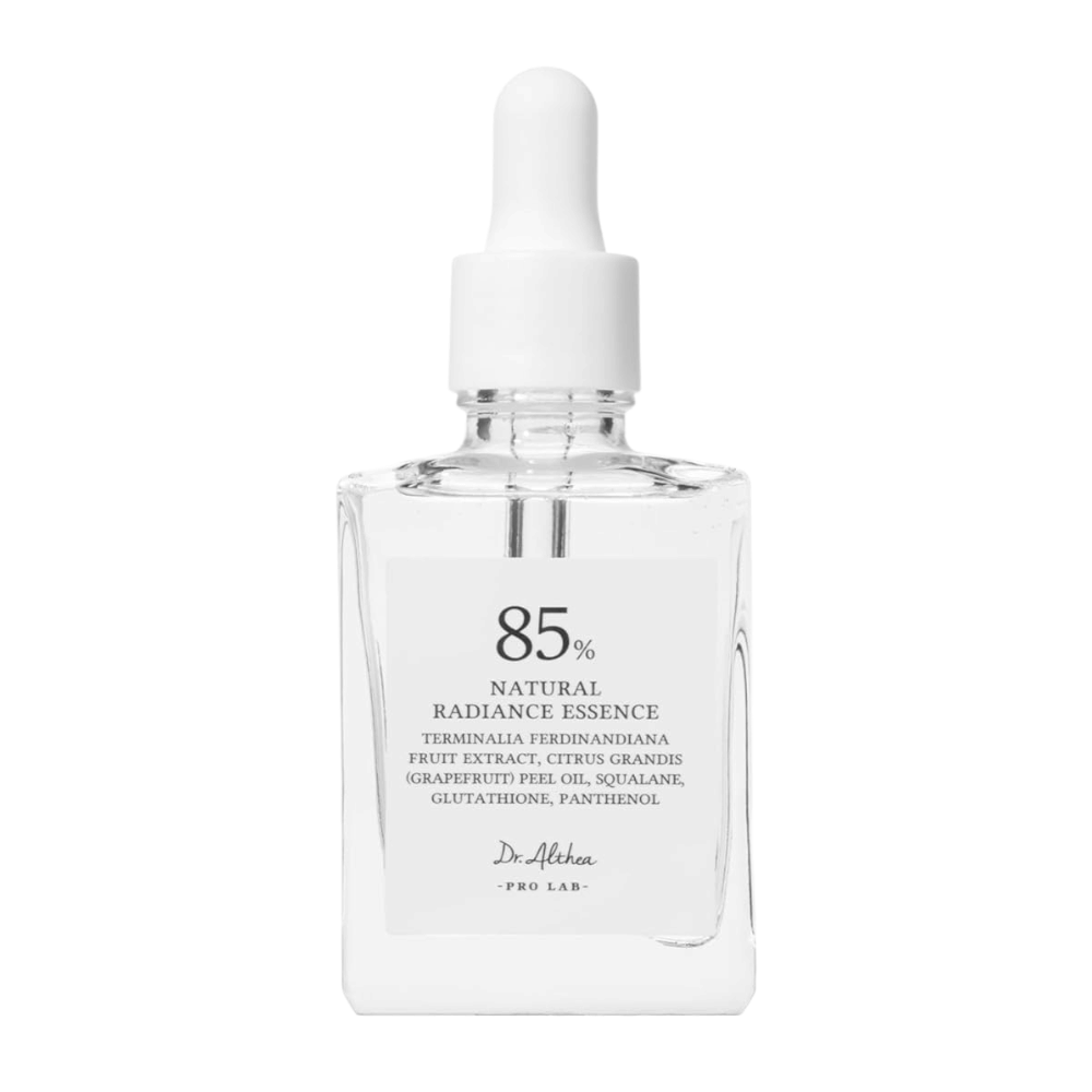 Dr. Althea Natural Radiance Essence – moisturizing essence with 85% Kakadu Plum Extract for glow, even skin tone, and strong skin barrier.