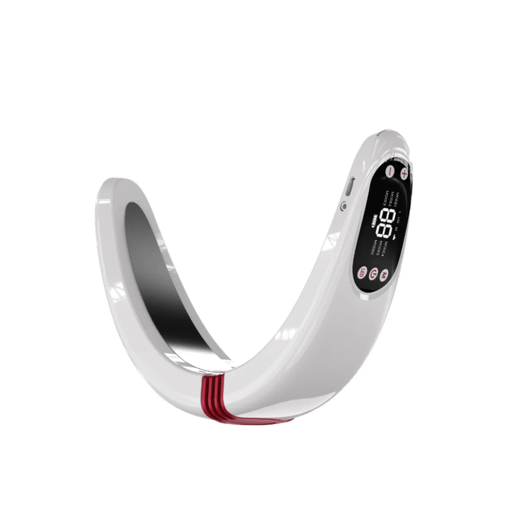 Product image of Beaund Nmode Pro focusing on the smooth surface, the integrated display, and the red details that give a modern and stylish feel.