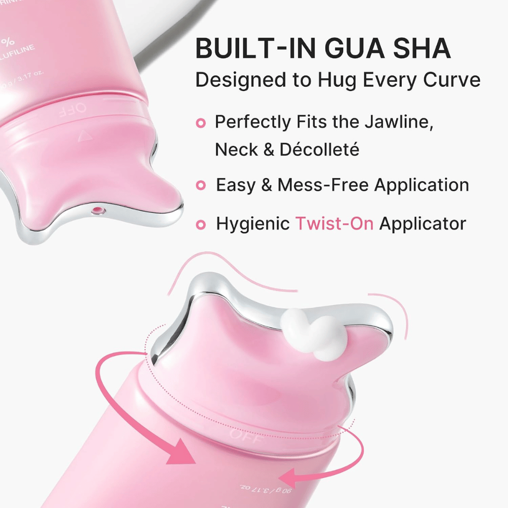 2. Medicube PDRN Collagen Gua Sha Neck Wrinkle Cream – built-in gua sha applicator for the neck, jawline and décolletage