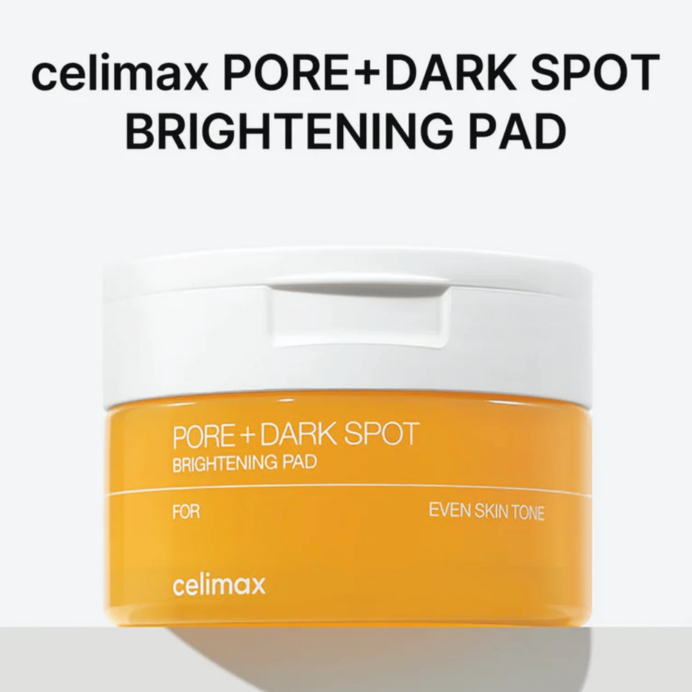 Celimax Pore + Dark Spot Brightening Pad – skincare pads that reduce dark spots, clean pores, and provide an even skin tone.