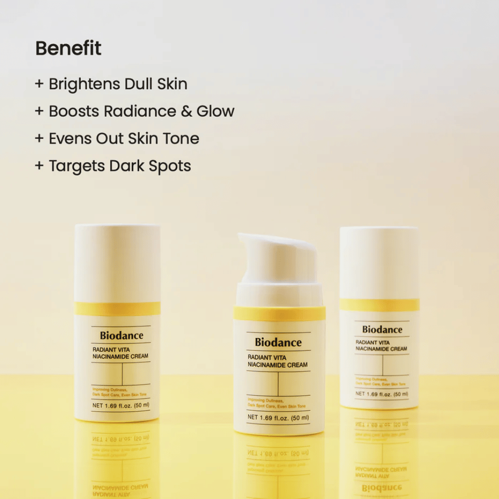 Biodance Radiant Vita Niacinamide Cream trio – face cream for radiance and pigmentation