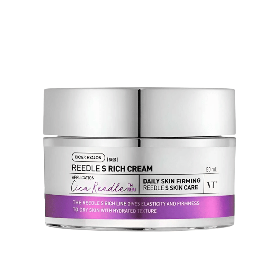 VT Cosmetics Reedle Shot Lifting Cream 50 ml with peptides and hyaluronic acid that strengthen the skin barrier and provide firmer, smoother skin.