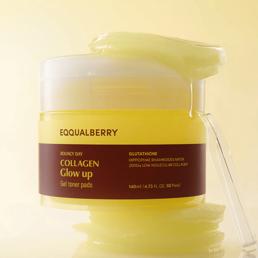 EQQUALBERRY - Collagen Glow Up Gel Toner Pads 60 Pads EQQUALBERRY - Collagen Glow Up Gel Toner Pads 60 Pads
