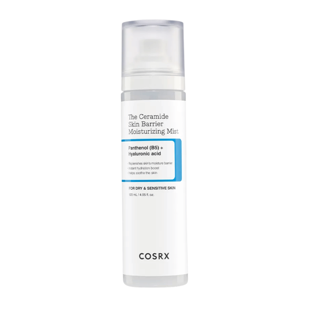 Product image of COSRX Ceramide Skin Barrier Moisturizing Mist – moisturizing spray with panthenol and hyaluronic acid.