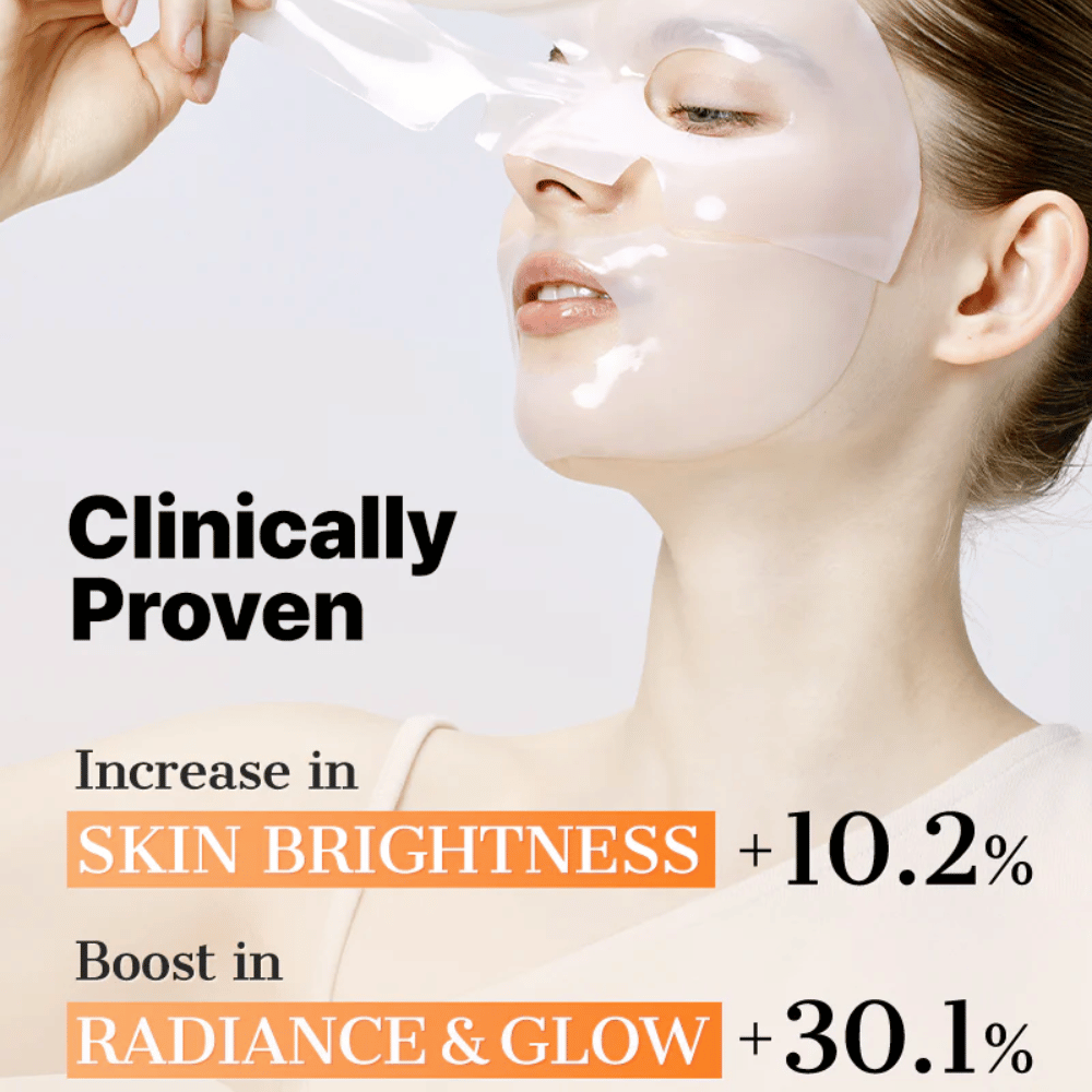 Clinically tested COSRX Alpha-Arbutin Hydrogel Mask – radiance-giving Sheet mask that improves skin clarity, glow, and evenness with regular use.