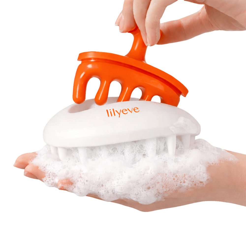 LILYEVE Two-Way Gua Sha Brush with massage and gua sha function for scalp care