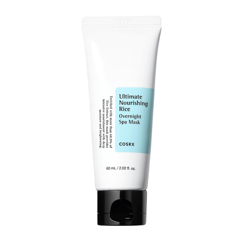 COSRX Ultimate Nourishing Rice Overnight Spa Mask 60 ml sleeping mask with rice extract for hydrated and clear skin