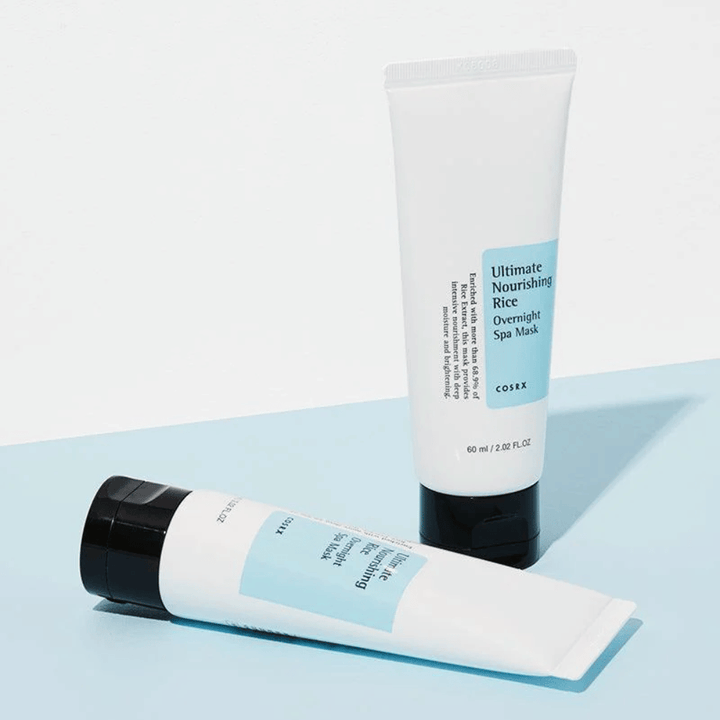 COSRX Ultimate Nourishing Rice Overnight Spa Mask 60 ml hydrating sleeping mask with rice that strengthens the skin barrier