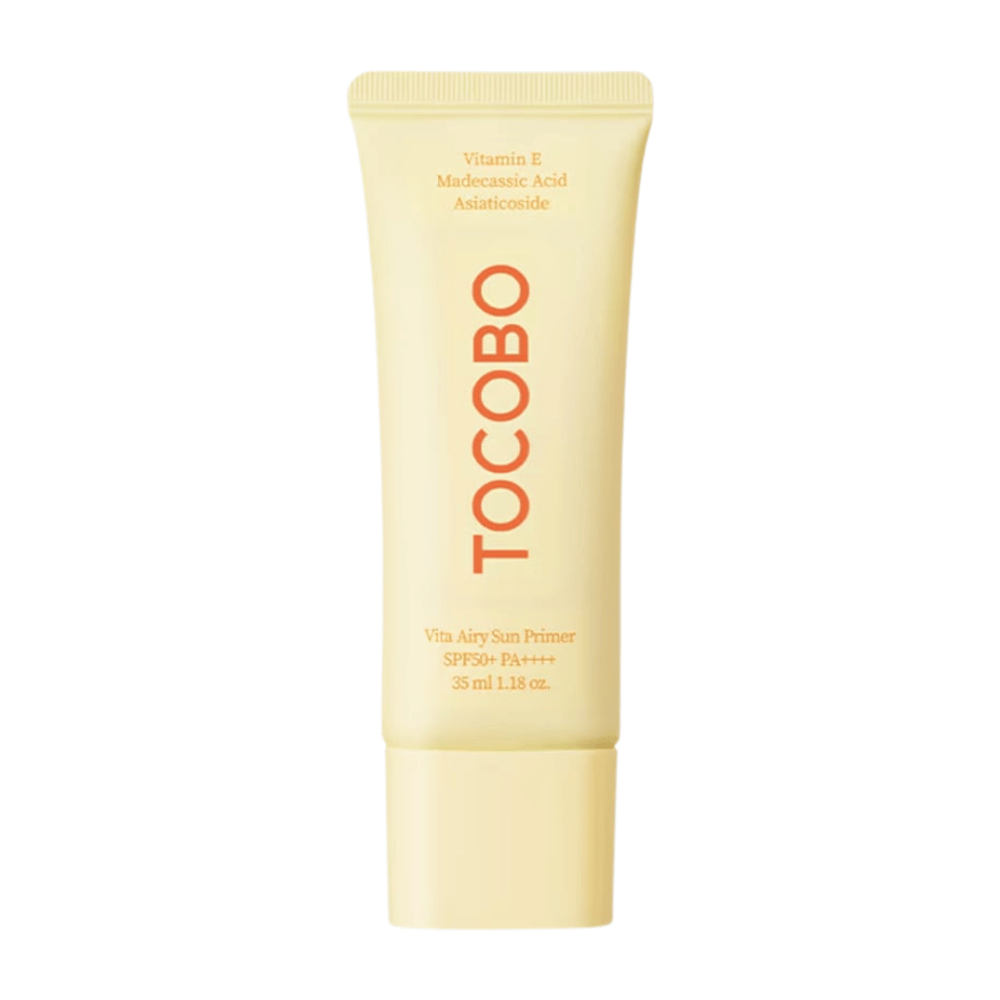 TOCOBO Vita Airy Sun Primer combines SPF50+ with primer function. Contains vitamin E and madecassoside to soothe, protect and provide an even finish.