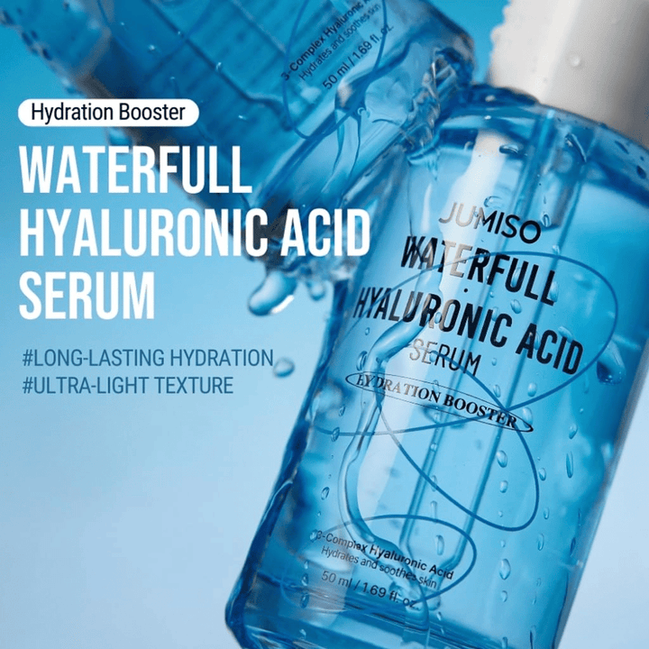 Jumiso Waterfull Hyaluronic Acid Serum – ultra-light Korean moisturizing serum with long-lasting hydration and quick absorption
