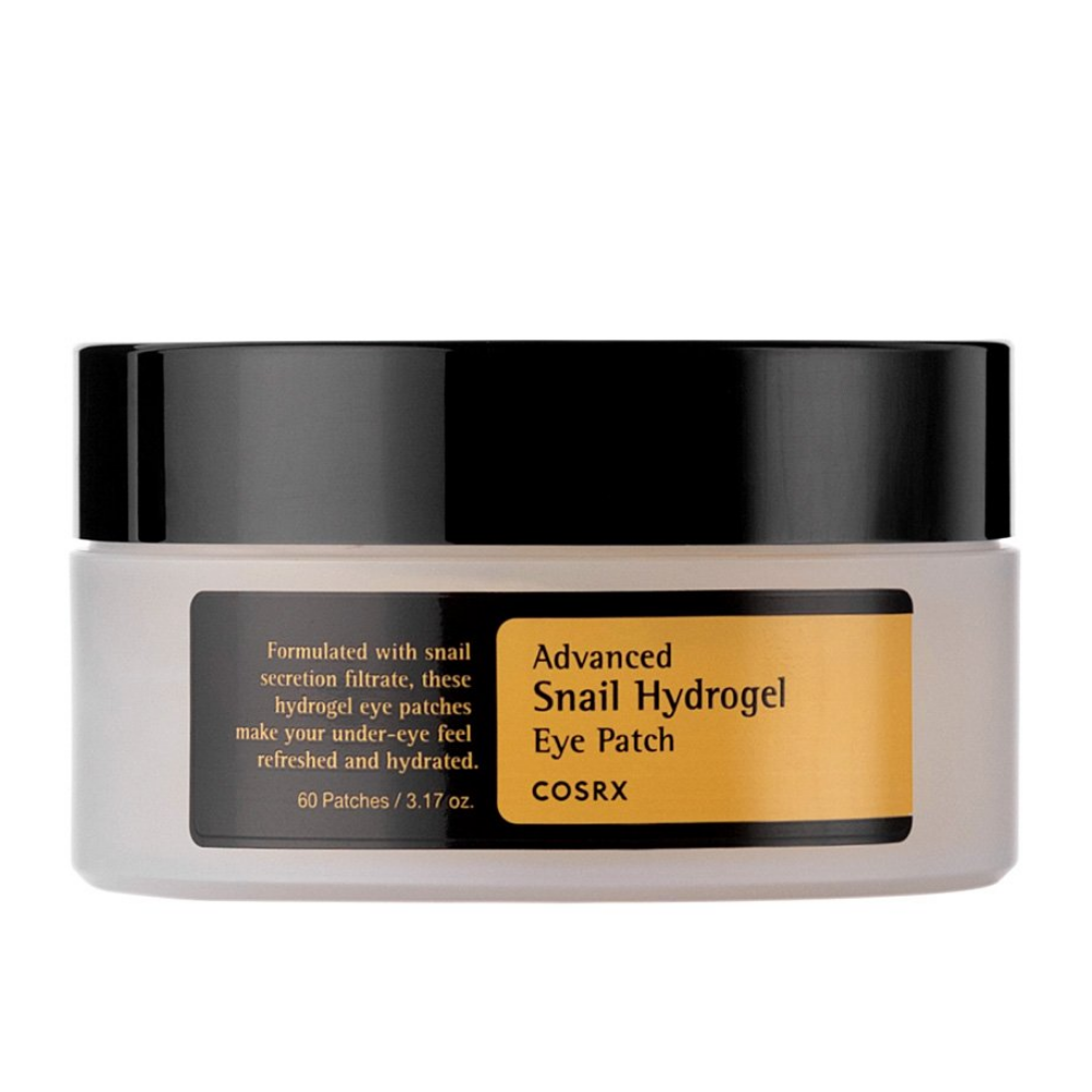 COSRX Advanced Snail Hydrogel Eye Patch 60 pcs with snail secretion.